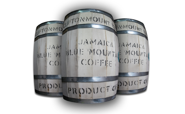 Jamaica Blue Mountain Coffee Barrel