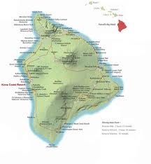 Map of the Big Island - Hawaii